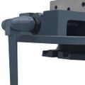 vidaXL Otočný strojový zverák liatina 160 mm