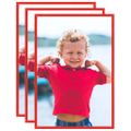 vidaXL Fotorámiky na stôl, koláž 3 ks, červené 13x18 cm, MDF