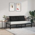 vidaXL Poduška na chrbát Čierna 140 x 50 cm Mikrovlákno