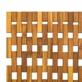 vidaXL Kúpeľňové predložky Prírodná 95 x 140 cm Pevné akáciové drevo