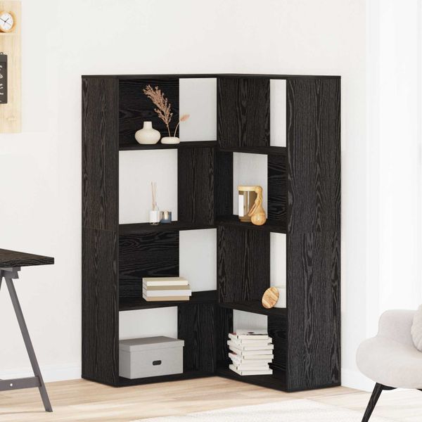 vidaXL Šatná skriňa 2 pcs Čierny dub 85 x 85 x 140 cm Kompozitné drevo