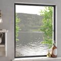 vidaXL Hmyzová sieť na okná Antracit 130 x 150 cm Hliník a sklolaminát