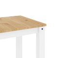 vidaXL Jedálenský stôl PANAMA biely 112x60x75 cm borovicový masív