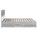 vidaXL Rám postele Sivý Sonoma 200 x 200 cm Inžinierske drevo