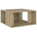 vidaXL Konferenčné stolíky 4ks, dub sonoma 33x33x33cm kompozitné drevo