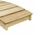 vidaXL Záhradný most 170x74 cm impregnované borovicové drevo