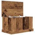 vidaXL Úložné boxy staré drevo 70x40x38 cm kompozitné drevo