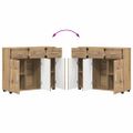 vidaXL Servírovacia skriňa FLORIN 88,5 x 30,5 x 73 cm Remeselný dub
