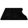 vidaXL Stolová doska tmavohnedá 120x60x2,5 cm dubový masív obdĺžnikový