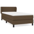vidaXL Boxspring posteľ s matracom tmavohnedá 90x190 cm látka