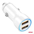 Nabíjačka do auta 2xUSB-A 12/24V AMiO-03879