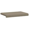 vidaXL Vankúš na lavičku Textúrovaná zamat Khaki Hĺbka 35 cm