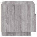 vidaXL Nočné stolíky s LED svetlami 2 ks sivé sonoma 40x39x37 cm