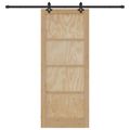 vidaXL Posuvné dvere ORKDAL 86 x 211 cm Borovicový masív Prírodná