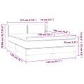 vidaXL Boxspring posteľ s matracom zelená 140x190 cm látka