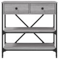 vidaXL Konzolový stolík sivý sonoma 75 x 34,5 x 75 cm kompozitné drevo