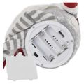 LED vianočný škriatok sediaci, 27 cm, 3x AA, vnútorný, teplá biela