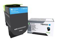 Azúrová - originálna - kazeta s farbivom LCCP - pre Lexmark CS317dn, CX317dn