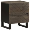 vidaXL Nočné stolíky 2 ks, čierne 40x33x46 cm, mangový masív