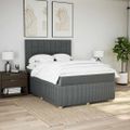 vidaXL Boxspring posteľ s matracom tmavosivá 160x200 cm látka