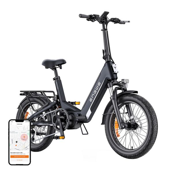 Elektrický bicykel ENGWE L20 PRO 3.0 250 W s 20-palcovými kolesami (čierny)