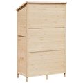 vidaXL Záhradný prístrešok so strechou Prírodná 106 x 56 x 176,5 cm