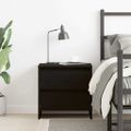 vidaXL Nočný stolík Čierny dub 45 x 34 x 44,5 cm Kompozitné drevo