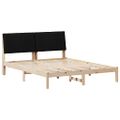 vidaXL Rám postele Hnedá 150 x 200 cm Masívne borovicové drevo
