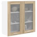 vidaXL Závesná skrinka Sonoma dub 80 x 31 x 80 cm Kompozitné drevo