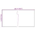 vidaXL Balkónová zástena bledohnedá 500x90 cm polyratan