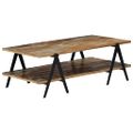 vidaXL Konferenčný stolík 115x60x40 cm, recyklovaný masív