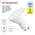LED žiarovka Classic MR16 biela/ GU10 / 1,3 W (16 W) / 150 lm / Studená biela