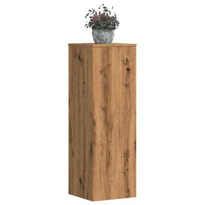 vidaXL Stojany na kvety 2ks, dub artisan 33x33x100cm, kompozitné drevo