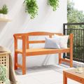 vidaXL Vonkajšia lavička 2 -Seater 119 x 44 x 76 cm Hnedá Obdĺžnikový