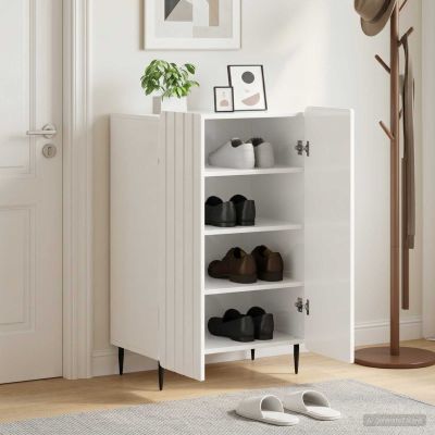 vidaXL Skriňa na topánky ZWOLLE 59,5 x 39,5 x 91,5 cm Kompozitné drevo