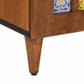 vidaXL Servírovacia skriňa Orech 90 x 33 x 75 cm Masívne mango drevo