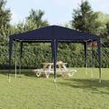 vidaXL Párty stan Modrá 400 x 400 x 266 cm Polyetylén a oceľ