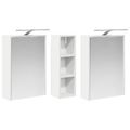 vidaXL Set kabinetov do kúpeľne 3 ks 106 x 16 x 62,5 cm