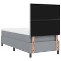 vidaXL Posteľ s pružinovým rámom Svetlosivá 100 x 200 cm látka