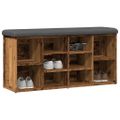 vidaXL Lavička na topánky Old Wood 102x32x50 cm Engineered Wood