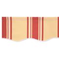 vidaXL Sklopná markíza Žltá a oranžová 400 × 300 cm Polyester a kov
