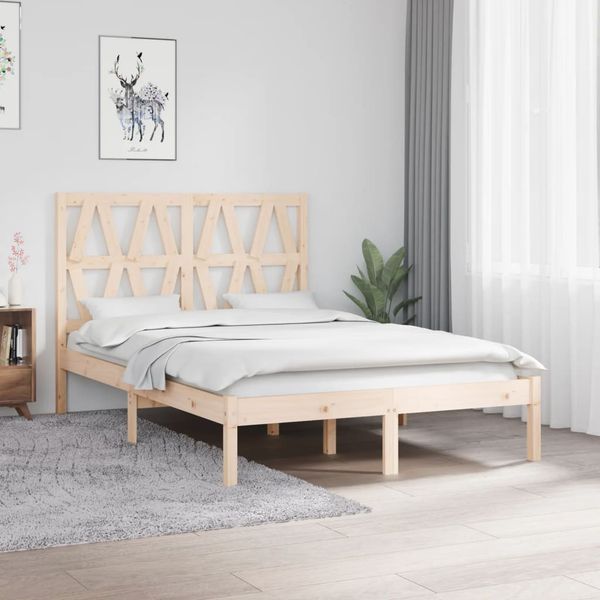 vidaXL Posteľný rám borovicový masív 120x200 cm