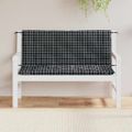 vidaXL Podložky na záhradnú lavičku2 ks čierne kocky 120x50x7 cm látka