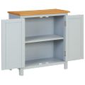 vidaXL Skrinka 70x35x75 cm, dubový masív