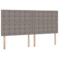 vidaXL Postel s úložným prostorem a matrací Sivohnedá 200 x 200 cm