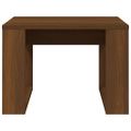 vidaXL Príručný stolík hnedý dub 50x50x35 cm spracované drevo