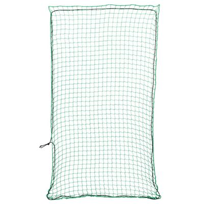 vidaXL Sieť na prívesný vozík s elastickým lanom, zelená 3x1,65 m, PP