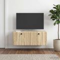 vidaXL Nástenná TV skrinka 78,5 x 41 x 30 cm Dub sonoma