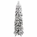 vidaXL Osvetlený umelý vianočný stromček s 80 LED, zasnežený 150 cm