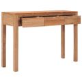 vidaXL Konzolový stolík 110x35x75 cm teakový masív